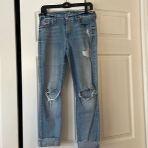 7 for all mankind jeans. Size 27. Light, distressed denim